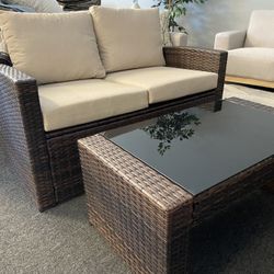 Ashley 6 Piece. 3 Loveseats 3 Tables. New Sealed Was $599 Ea. Now $600 All. 