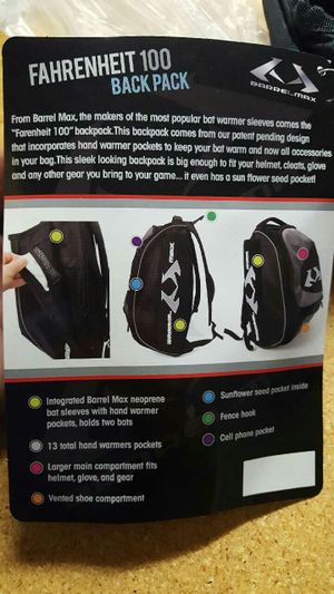 Brand New Barrel Max Baseball Backpack Retail Price 59 99