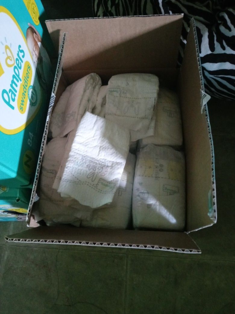 3 New Boxes Nb Pampers Swaddler Diapers 