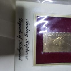 24kt Gold Plated Stamps.  Various Themes