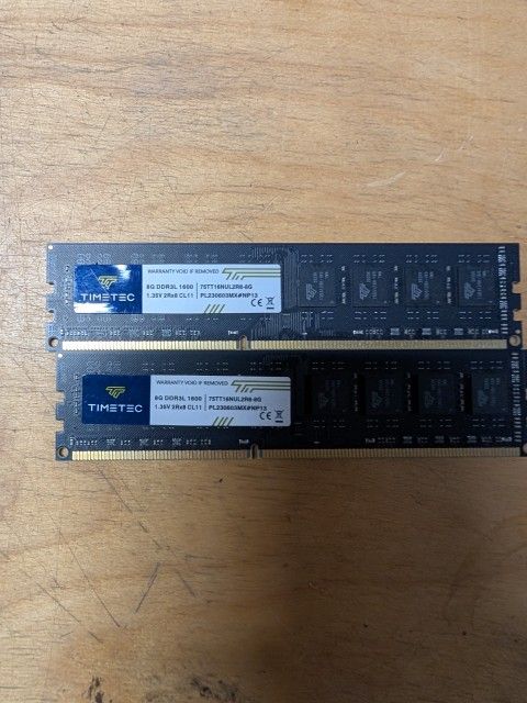 16gb ddr3L Timetec Kit