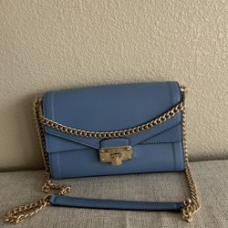 Blue Michael Kors Purse