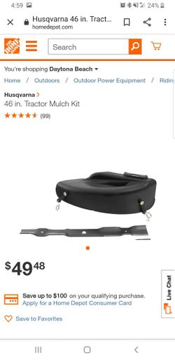Husqvarna 46 in. Tractor Mulch Kit
