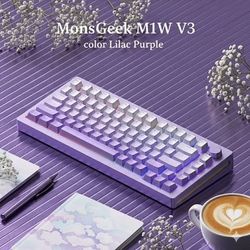 MONSGEEK M1W V3 75% Aluminum Keyboard RGB Wireless Hot Swap Knob 6000mAh