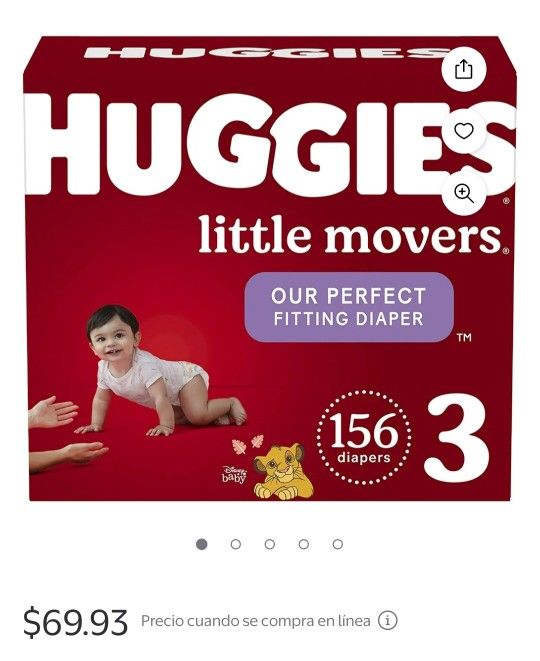 Huggies. Size 3. 156 Diapers
