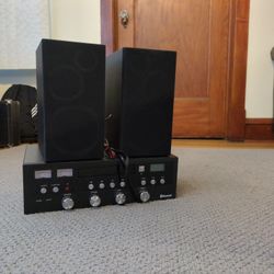 Black Receiver With Speakers 