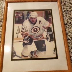 Autographed Adam Oates framed picture smoke free pet free hom