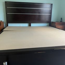 King Bed Frame- Solid Wood (Rooms To Go)