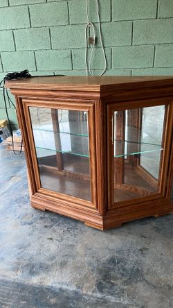 Small glass curio/buffet