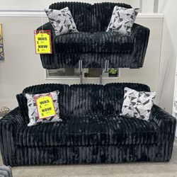2pc Sofa And Loveseat Set 