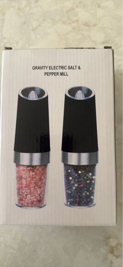 Gravity Electric Salt & Pepper Mill Set