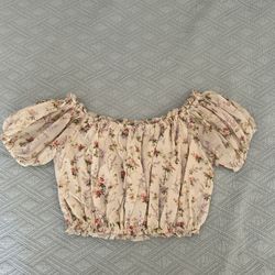 Ralph Lauren Floral Ruffle Top