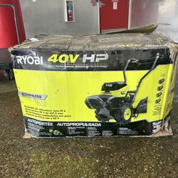 RYOBI 40V HP Brushless 18 in Rear Tine Tiller Cordless Battery Cultivator RY40720 OPEN BOX
