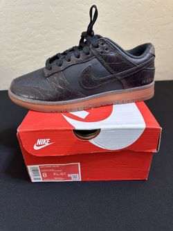 Nike Dunk Low SE Chocolate Croc Men's Size 8 DV1024-010 