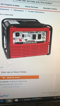Honda generator