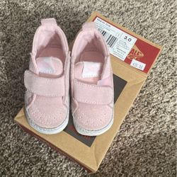 Baby Girl Vans Crib Shoes sz3