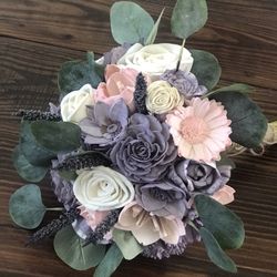 Wood Flowers Bouquet