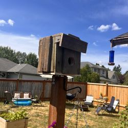 Handmade Rustic Birdhouse 