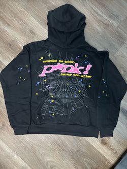 Pink Black Sp5der Hoodie