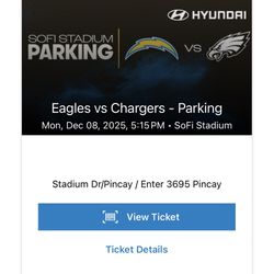 Orange parking Chargers Vs Eagles MNF
