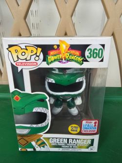 VAULTED Power Rangers Green Ranger Glow in the Dark Funko Pop NYCC exclusive