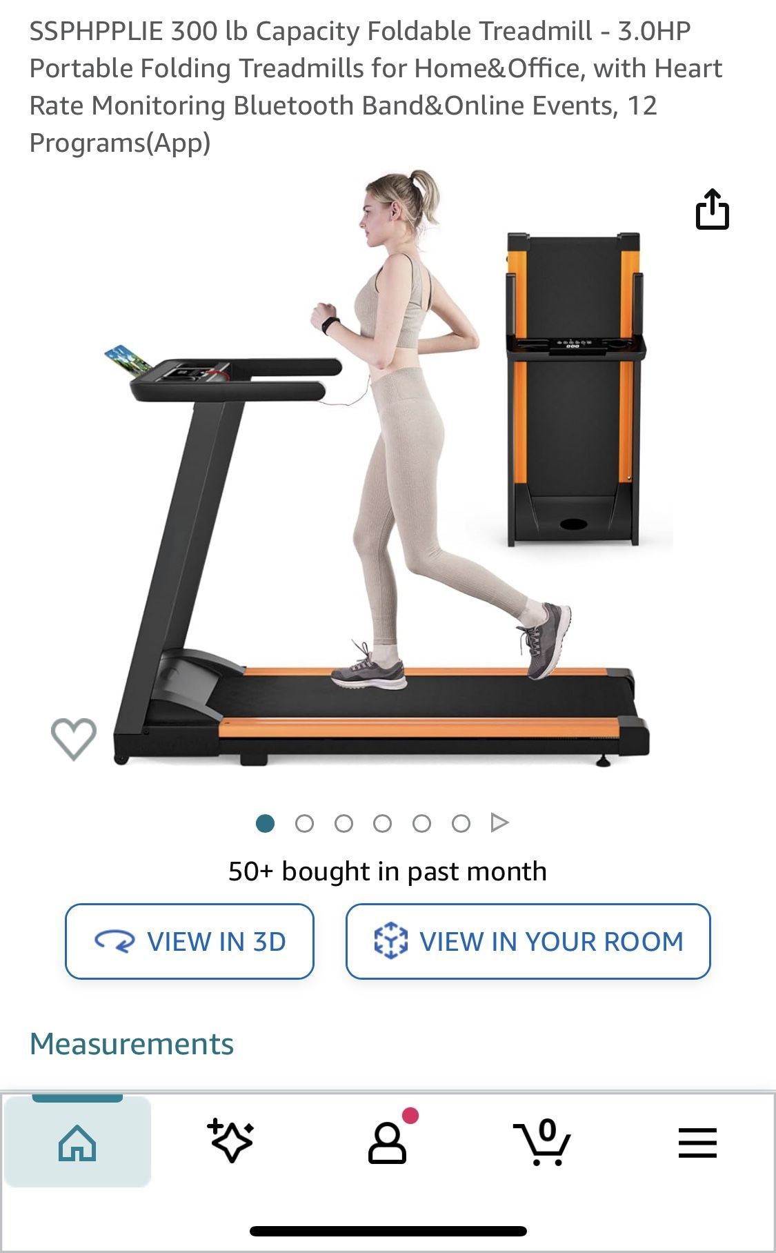 Folding Treadmills 300 Pound Treadmill Walking Pad Treadmill, 300