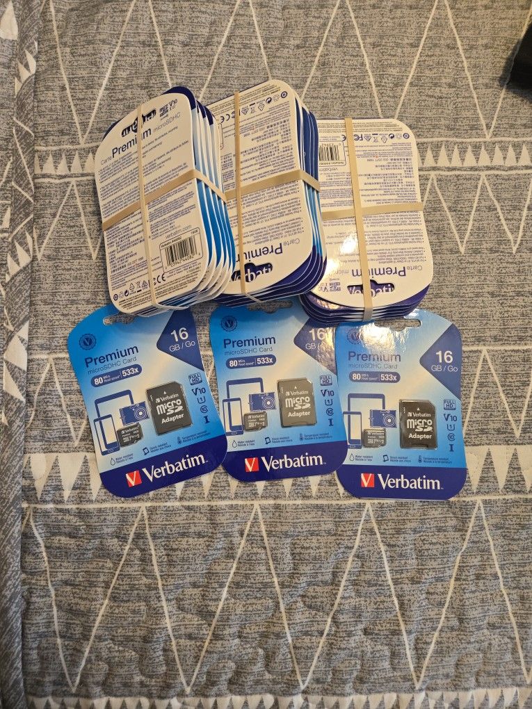 MicroSDHC CARDS 16GB NEW