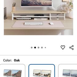 Monitor riser oak