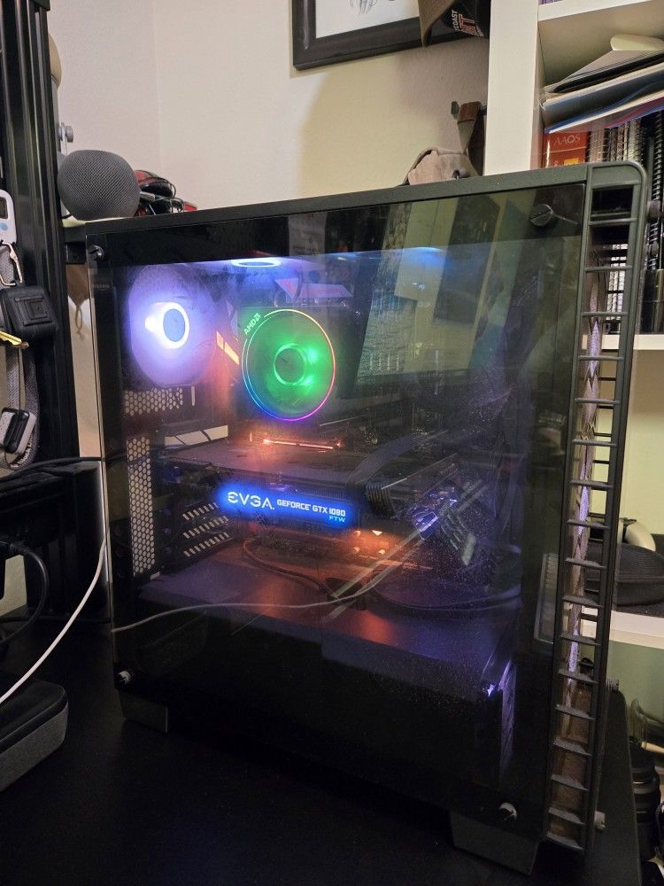 Custom RGB Gaming PC – Ryzen 7 + GTX 1080 + 32GB RAM + SSD – Ready to Game!