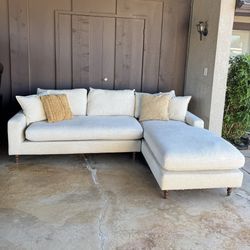 Cream Sectional ( Delivery Available )