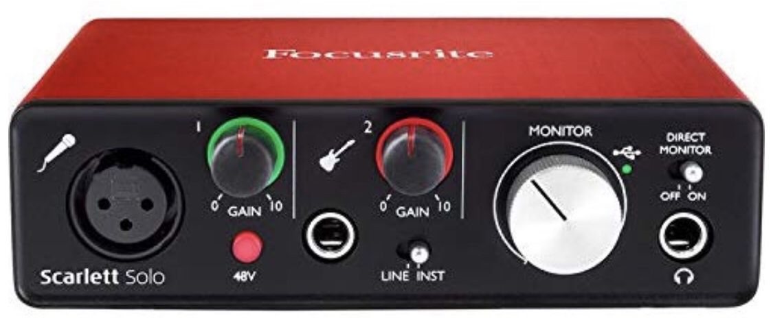 Focusrite is like new works with any type of software