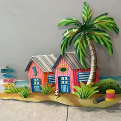 Beach Bungalow Wall Art.   New