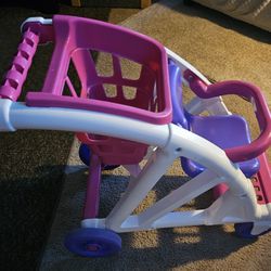 2 In1 Doll Shopping Cart And Stroller Combo 