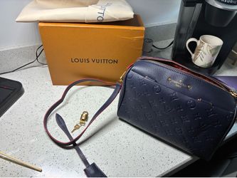Louis Vuitton Speedy Bandouliere 25 in Marine Rouge Monogram Empreinte leather