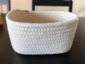 Woven Cotton Rope Storage Basket