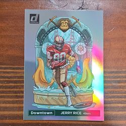 2023 Jerry Rice Donruss Downtown Holo SSP Card 49ers