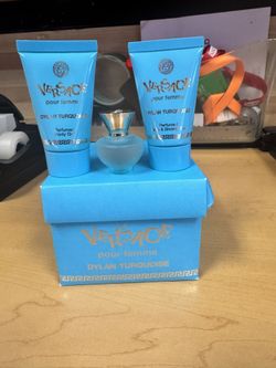 Versace Dylan Turquoise Body Gel, Bath & Shower Gel, And Dylan Turquoise Perfume