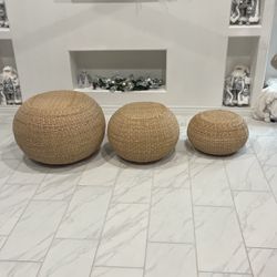 Ottoman Wicker From @home 