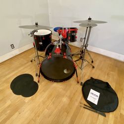 Ddrum Diablo 5 Piece Complete Drum Set 22 12 16 14” New Quiet Cymbals Stands Throne $380 Cash In Ontario 91762. Sticks Key C. Bag Brushes practice pad