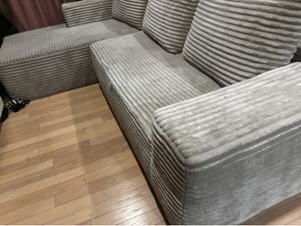 104" Cloud Sectional Couches for Living Room,L Shaped Boneless Couch in A Box,Sleeper Sofa with Comfy Chaise No Assembly Required,Beige