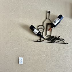 Wall Art Wine holder and Glass holder too
