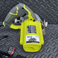 RYOBI 4" HAND HELD CORDED WET/DRY MASONRY TILE SAW. TC401 120V 12AMP NEW