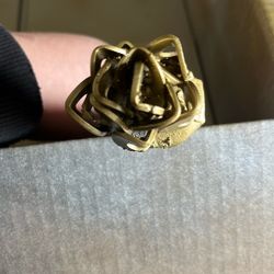 Nice flower, silver and gold