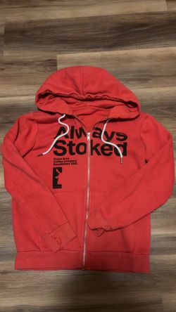 red dutch bros zip up