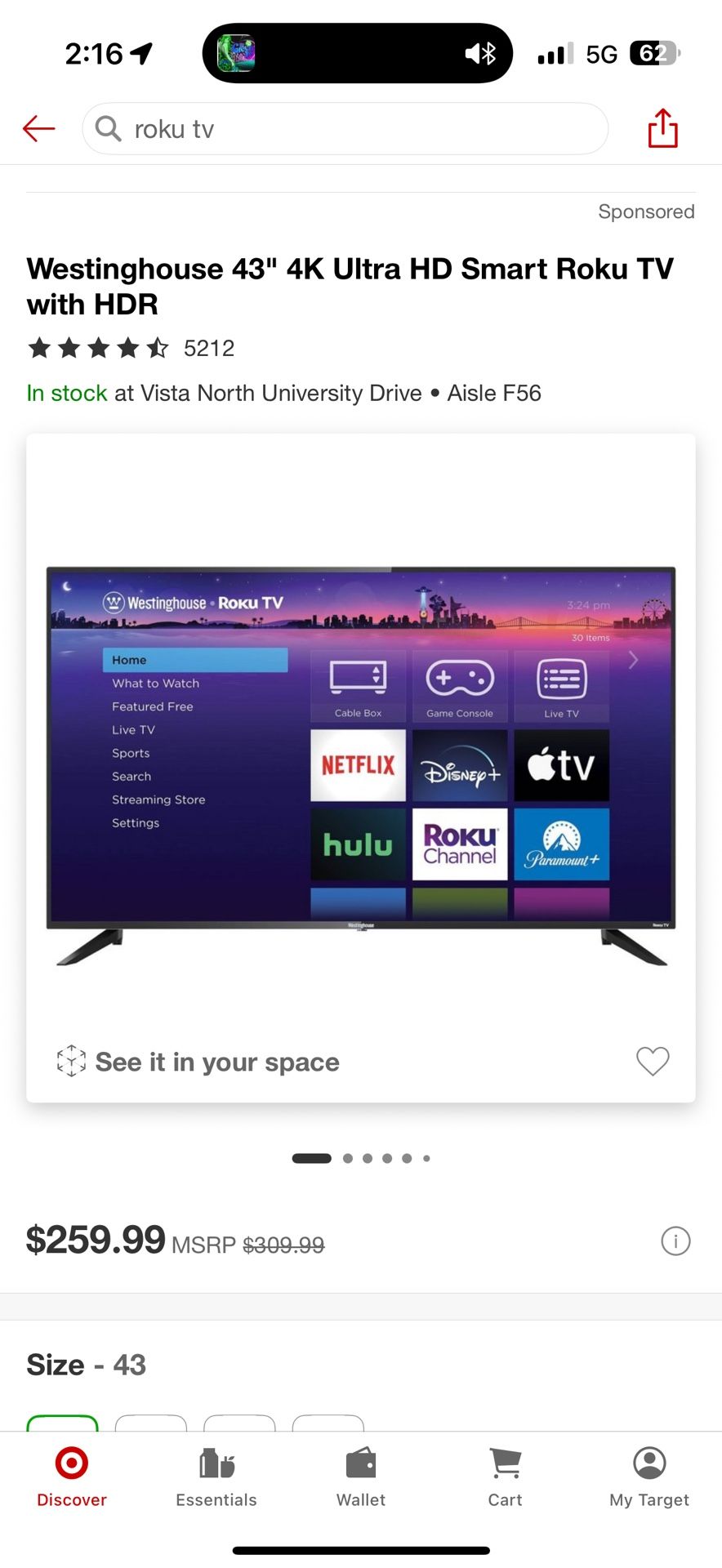 43” Roku TV 