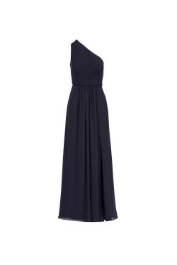 Dark Blue Prom dress size 6 women / one shoulder