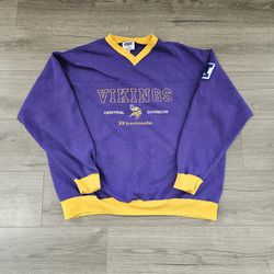 Vintage Minnesota Vikings Crewneck Sweater Mens Size XL