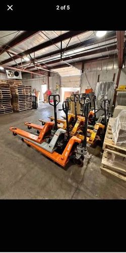 Tons of Good Condition Pallet jacks $199-299ea