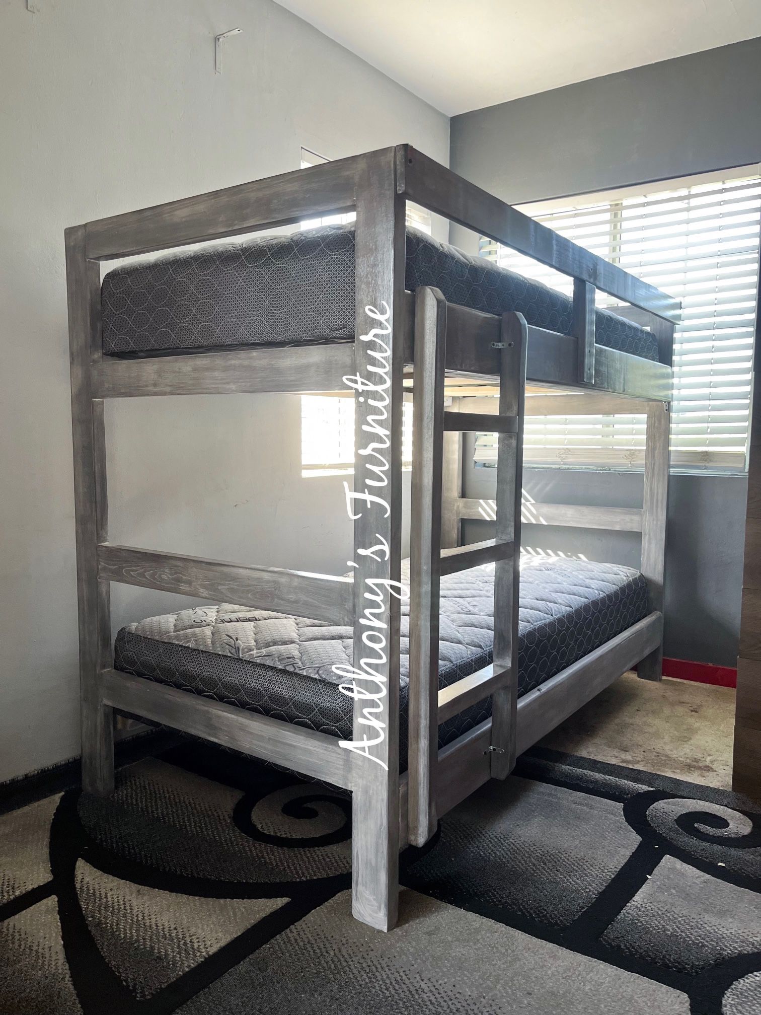 Twin Twin Bunk Bed And Mattress Home & Garden