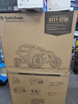 Rockford Fosgate Stage 6 X317-STG6 1500W Audio Kit for Can-Am Maverick X3